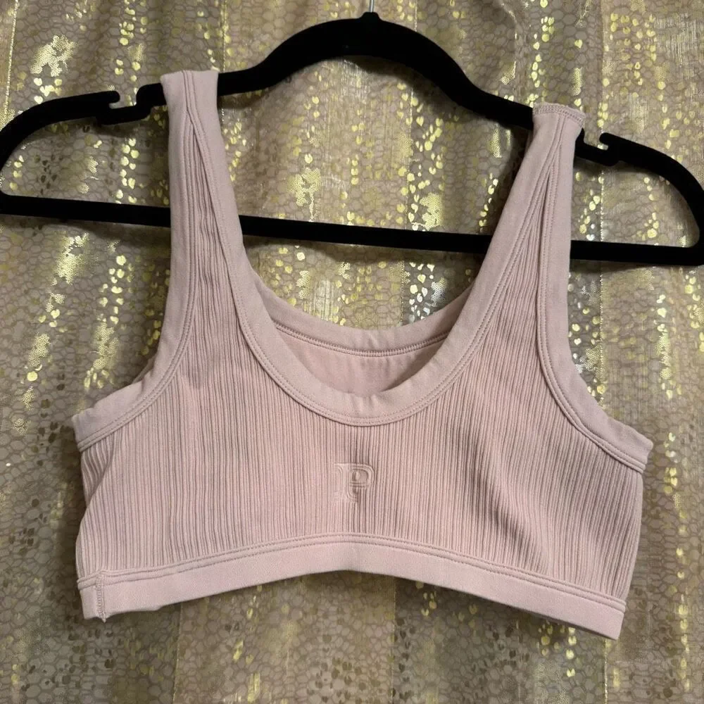 PINK The Wave Soft Seamless Unlined Sports Bra Light Pink XL - Picture 2 of 9